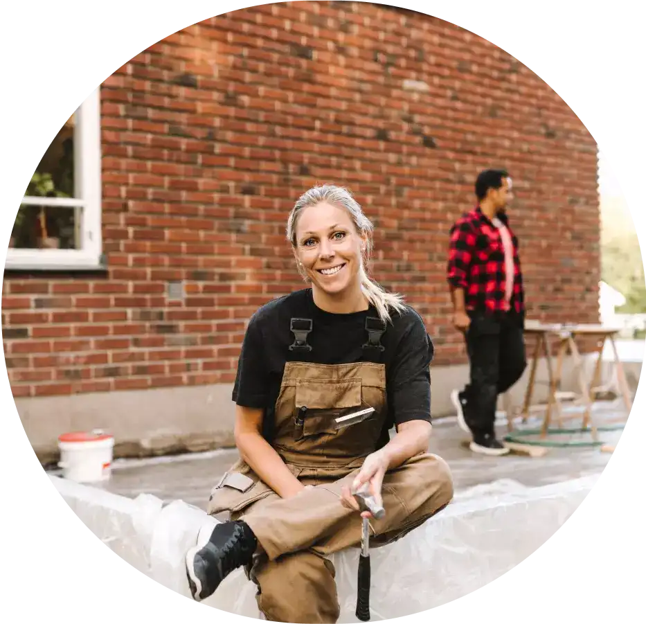 En fornøyd håndverker